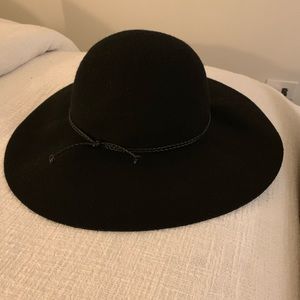 Halogen Wide Brim Wool Floppy Hat